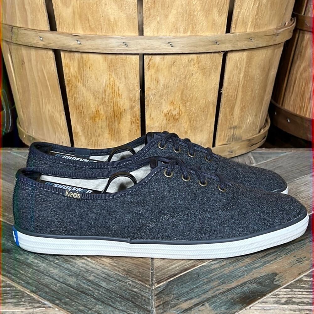 Keds Champion Wool Gray Wool Blend WF55623 Casual Sneakers Shoes Womens Size 7.5
